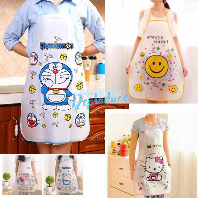 Tạp Dề Chống Nước Họa Tiết Dễ Thương C226