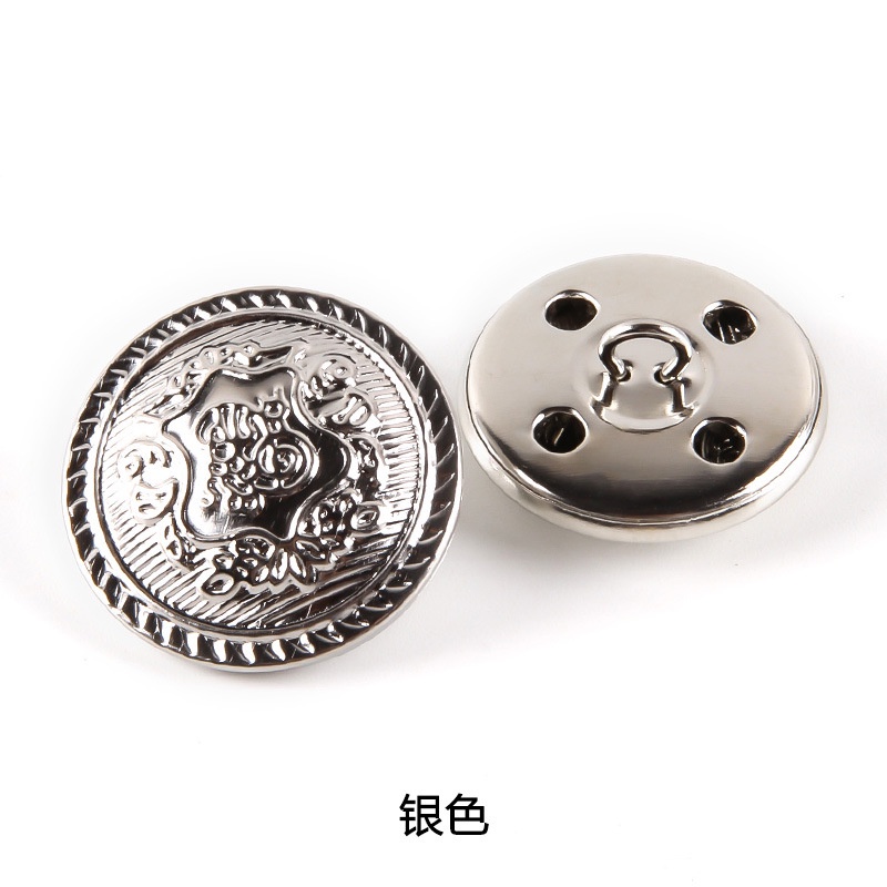 1 / 10 Nút Áo Khoác Đồng Phục Bằng Lông Màu Vàng Đồng Phong Cách Vintage