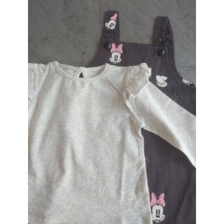 Set yếm mickey HM bé gái (có kèm áo)