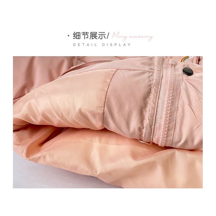 LOẠI 1- Áo khoác phao cho bé gái 12-30kg mũ lông ấm áp dễ thương, có ảnh thật