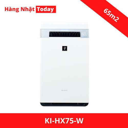 RẺ HƠN 300K / Máy lọc không khí Sharp KI-HX75-W ion25000 kết nối điện thoại/ hàng nội địa Nhật