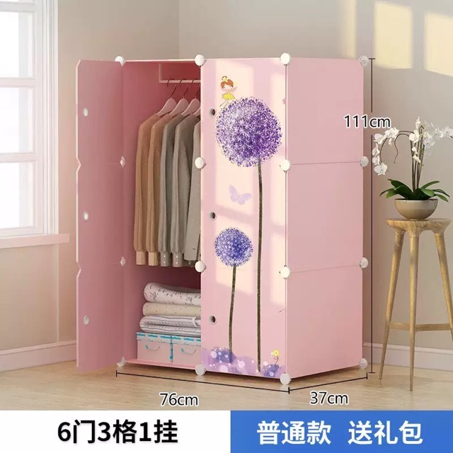 TỦ NHỰA GHÉP 6 Ô THÂN SÂU 47cm. Tặng 1 treo đồ. Mẫu bán chạy nhất
