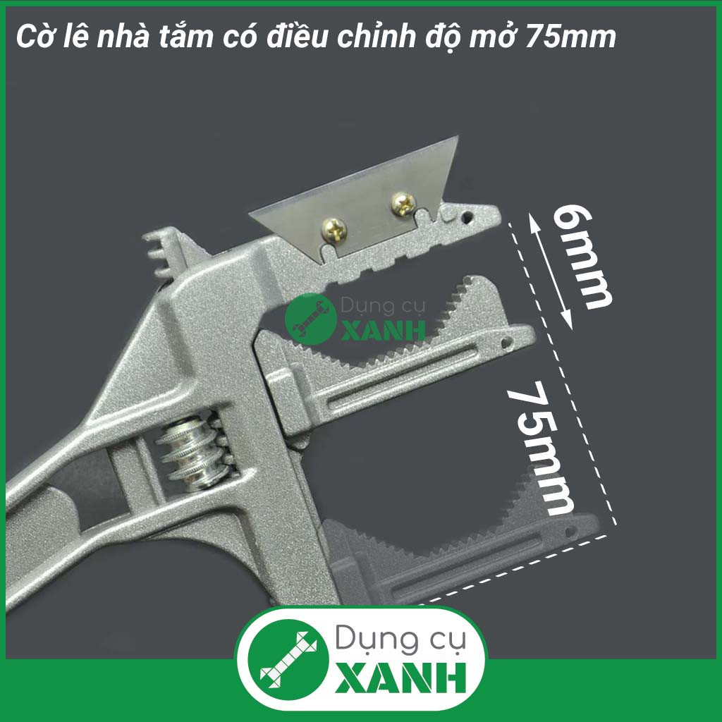 Cờ lê, mỏ lết ngắn vặn thiết bị nhà tắm có điều chỉnh độ mở đến 75mm