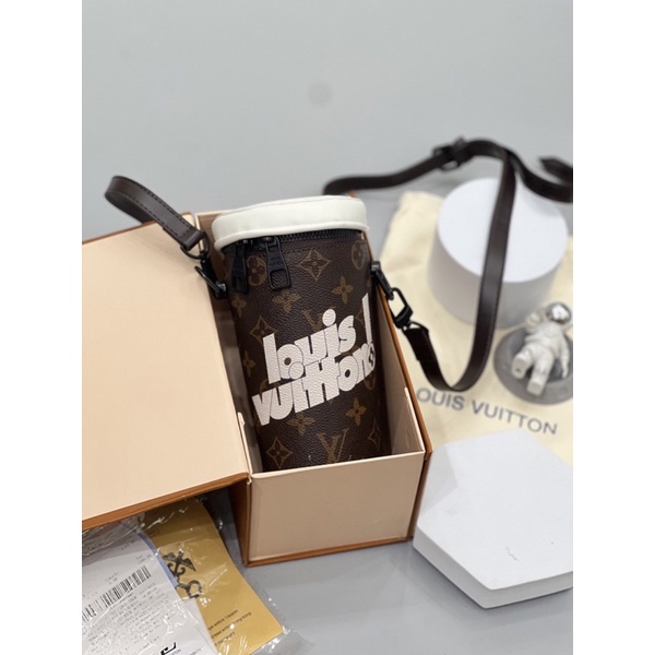 Túi hình Cốc L.V Chất Liệu Da PU đẹp phong cách SPF - Túi Đựng Cốc L.V cao cấp cho nam và nữ