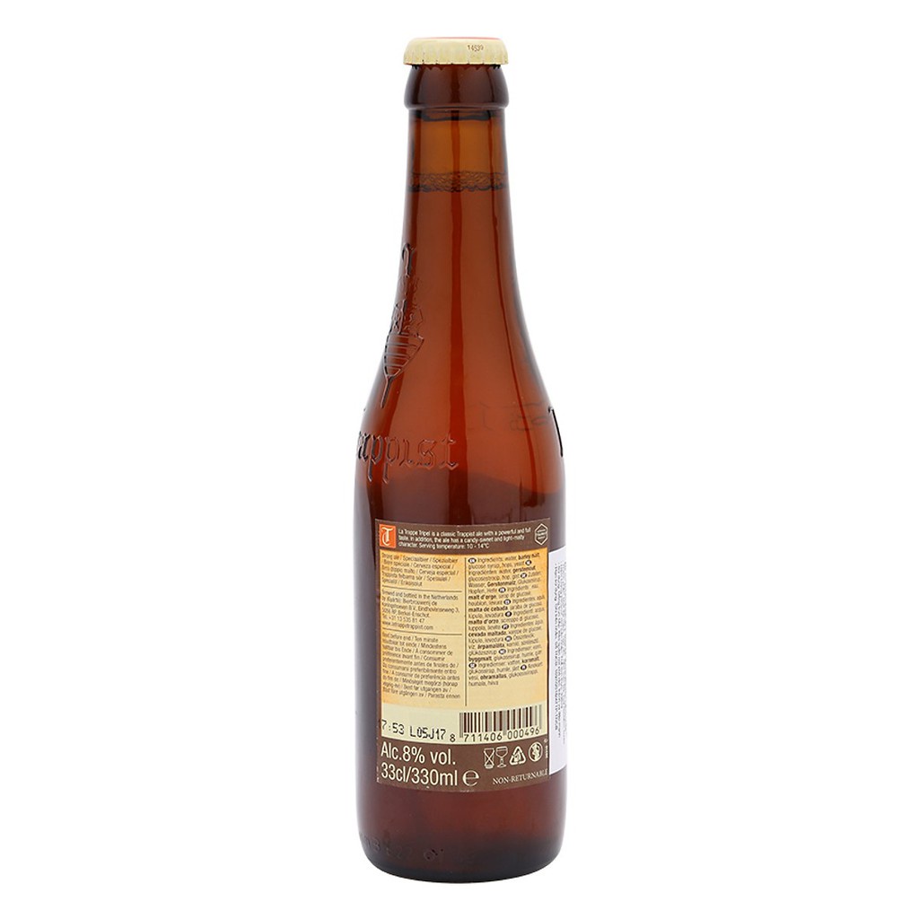 Chai Bia La Trappe Tripel 8%