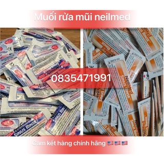 Muối rửa mũi neilmed tách lẻ 1 gói cam kết hàng chính hãng 🇺🇸🇺🇸🇺🇸