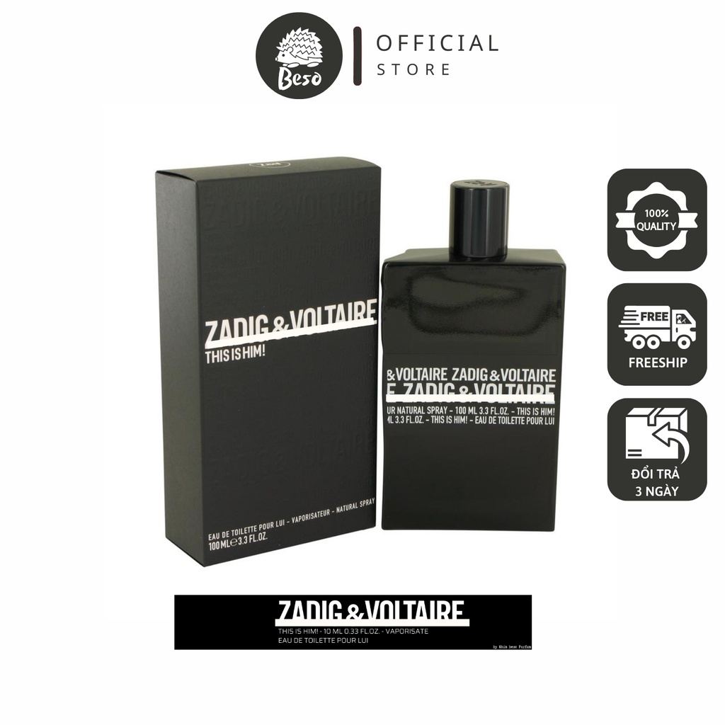 Mẫu thử nước hoa nam | Zadig & Voltaire This Is Him