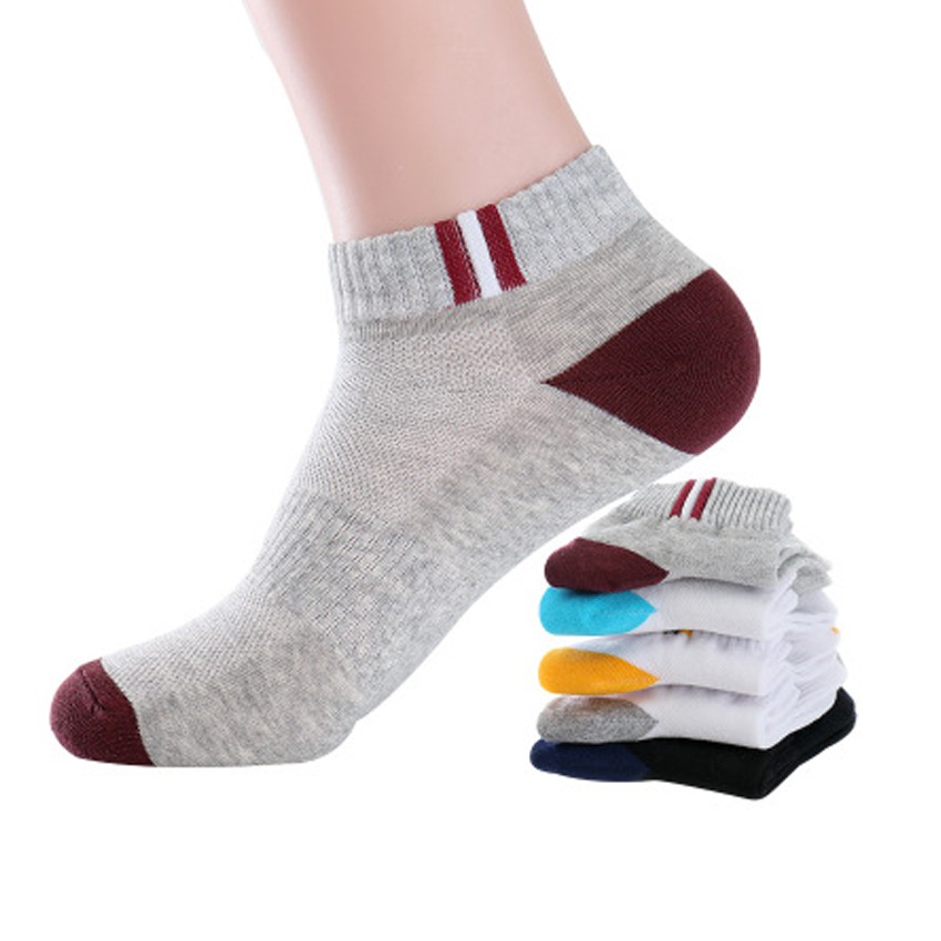 Tất nam cổ ngắn chất thun co dãn 4 chiều, chống hôi chân(5 màu)
