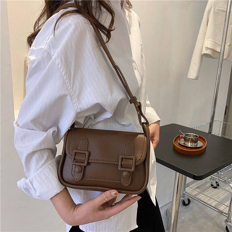 Cambridge Bag for Women 2022 New Trendy Fashion Color Contrast Small Square French Niche Underarm Bag All-Matching Ins Messenger Bag CXr4