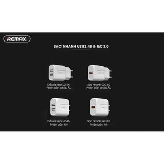 Củ sạc 2 USB Remax WP-U67