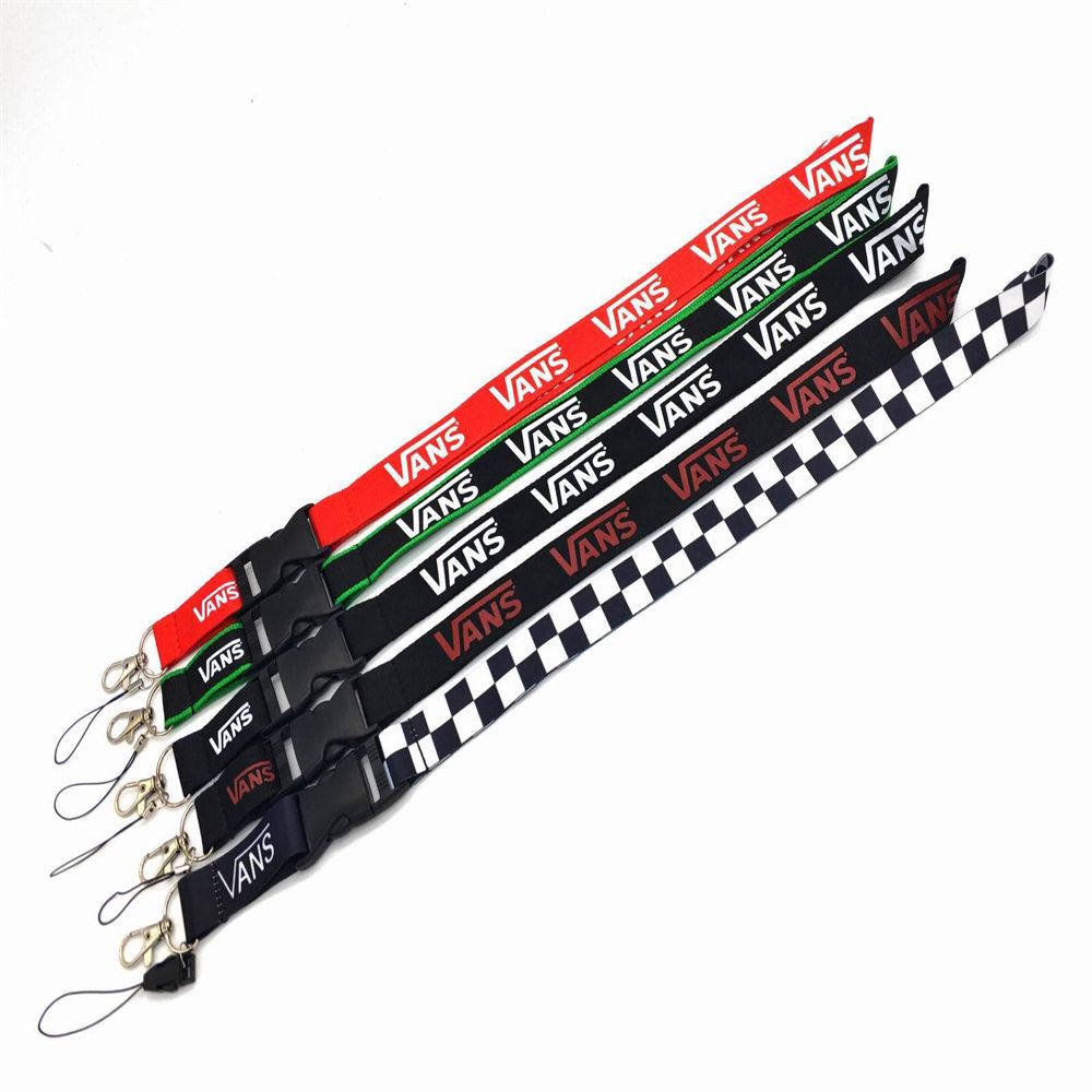 Dây Đeo Cổ 2 Trong 1 Chống Thất Lạc In Họa Tiết Vans Thời Trang Cho Điện Thoại / Máy Ảnh / Thẻ Id