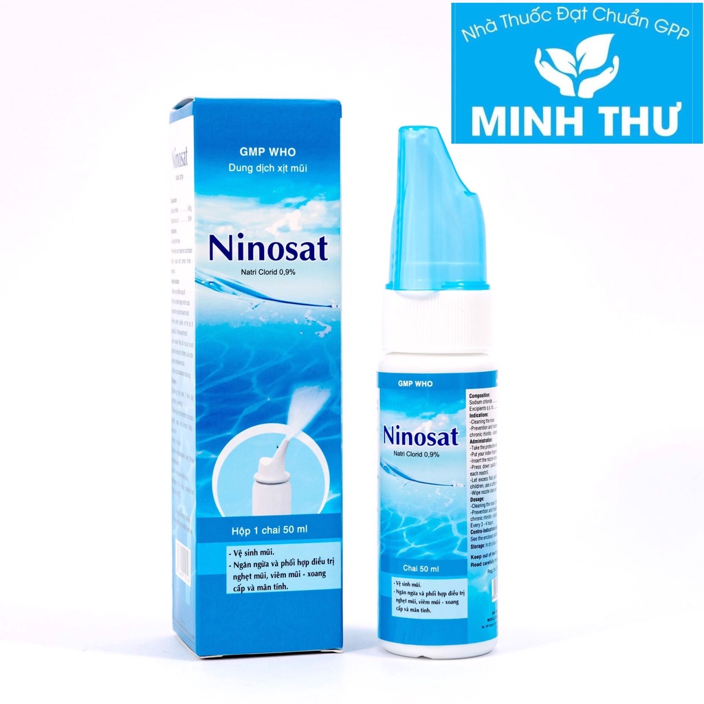 Dung dịch xịt mũi NINOSAT chai 50ml