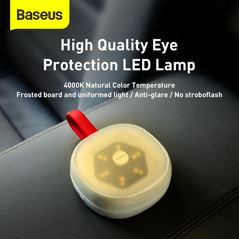 Đèn LED Đọc Sách Baseus 2 Trong 1 Sử Dụng Năng Lượng Mặt Trời Gắn Trần Xe Hơi Baseus In-car Solar Reading Lamp