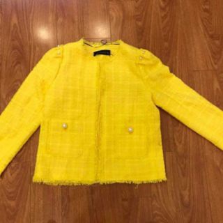 Áo khoác vải tweed zara auth