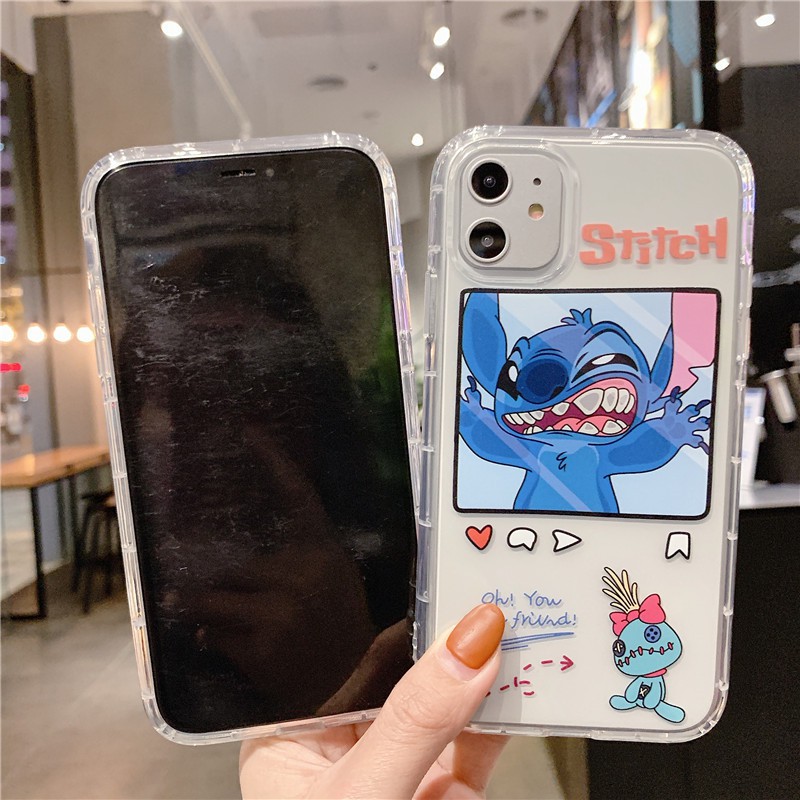 Ốp Lưng Silicon Chống Sốc Stitch - I035