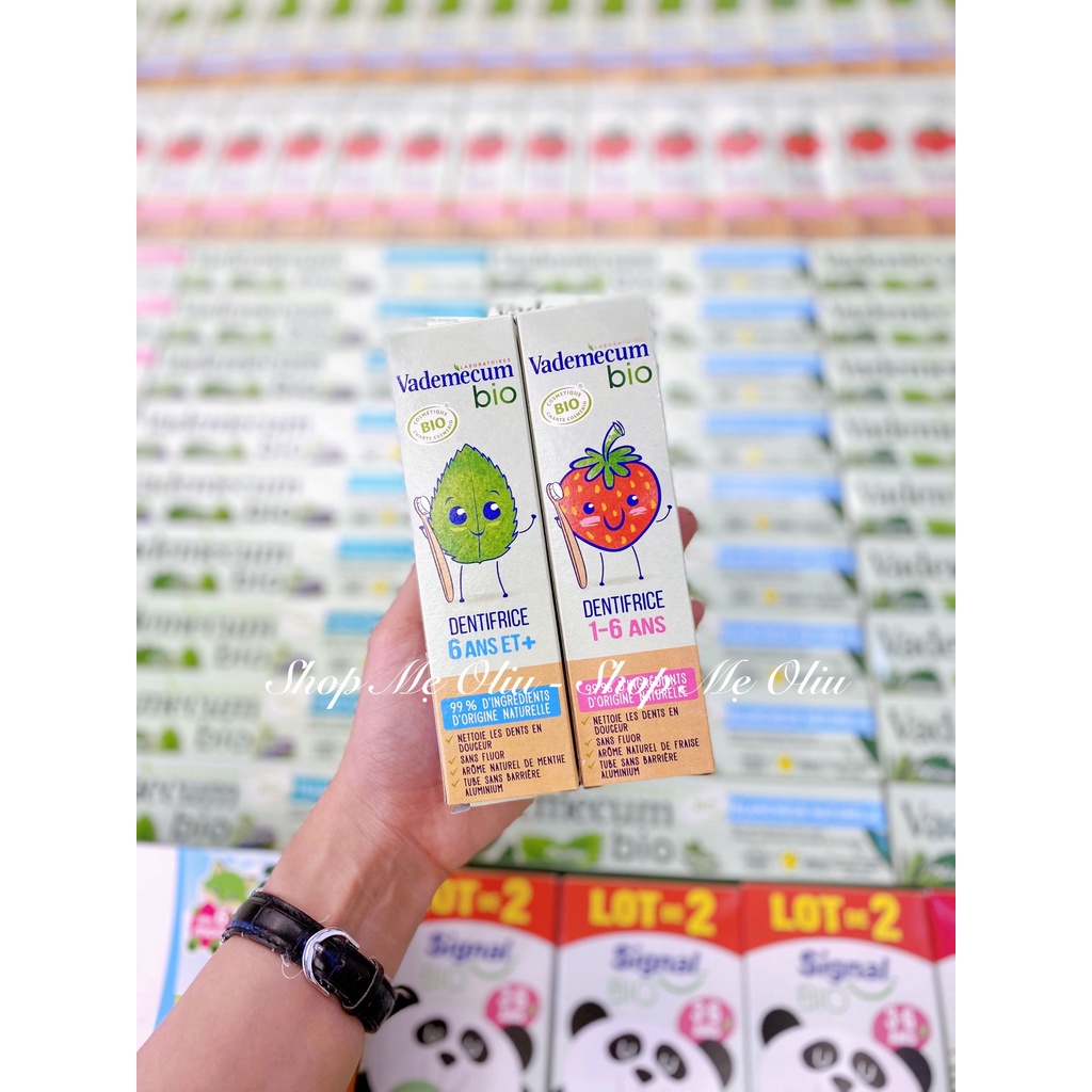 Kem đánh răng hữu cơ Vademecum cho bé từ 1 tuổi - tuýp 50ml