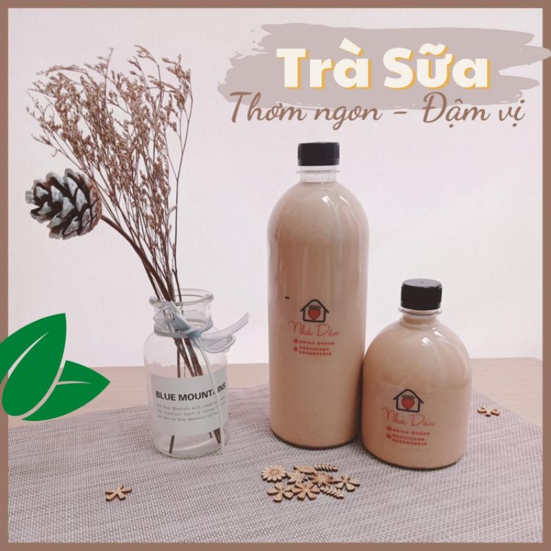 Trà Sữa Đóng Chai 1 Lít Có Trân Châu