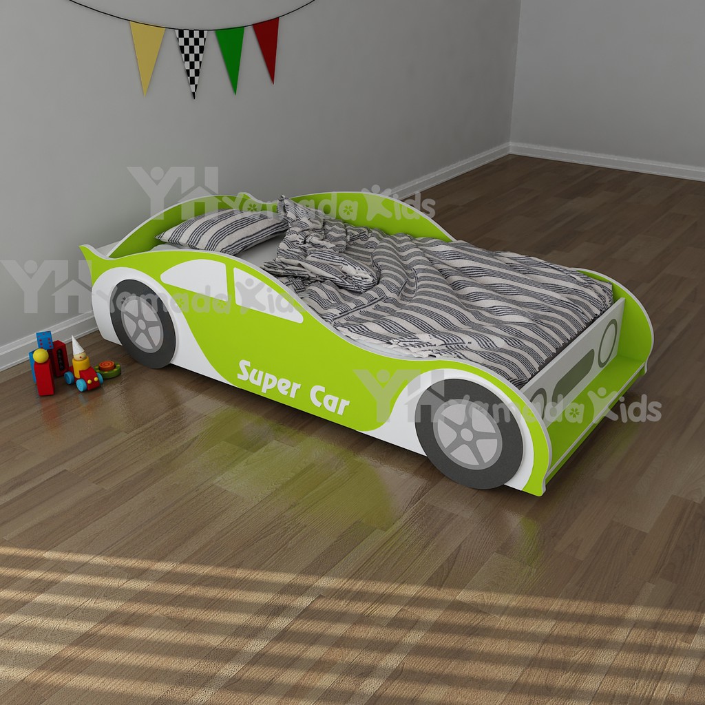 Giường ngủ bằng gỗ cho bé từ 0 đến 12 tuổi bằng gỗ MDF