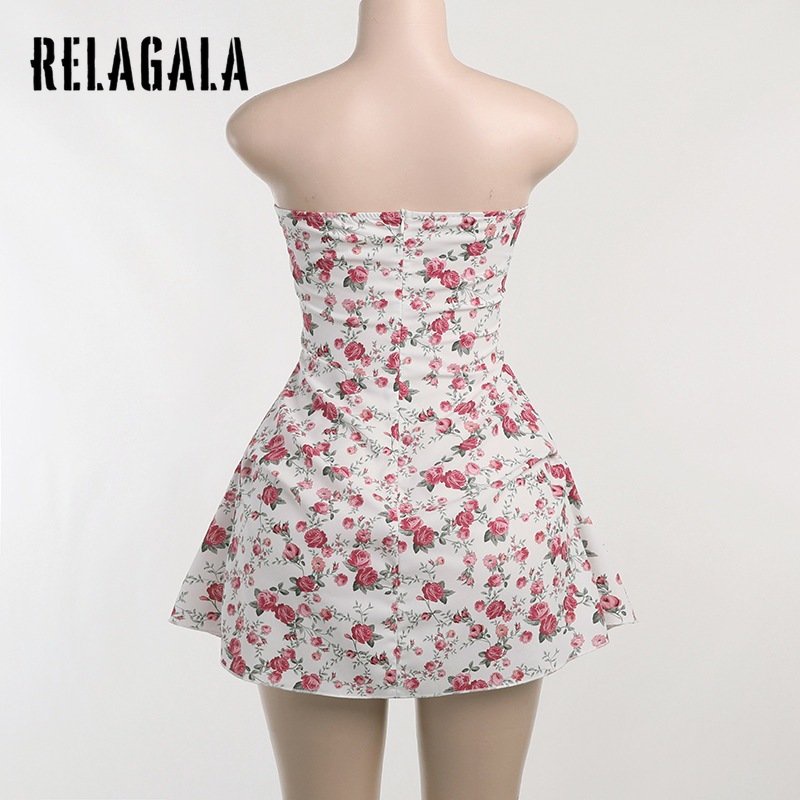 Đầm Hoa Mini Dáng Ôm Thời Trang   Trẻ Trung Cho Nữ