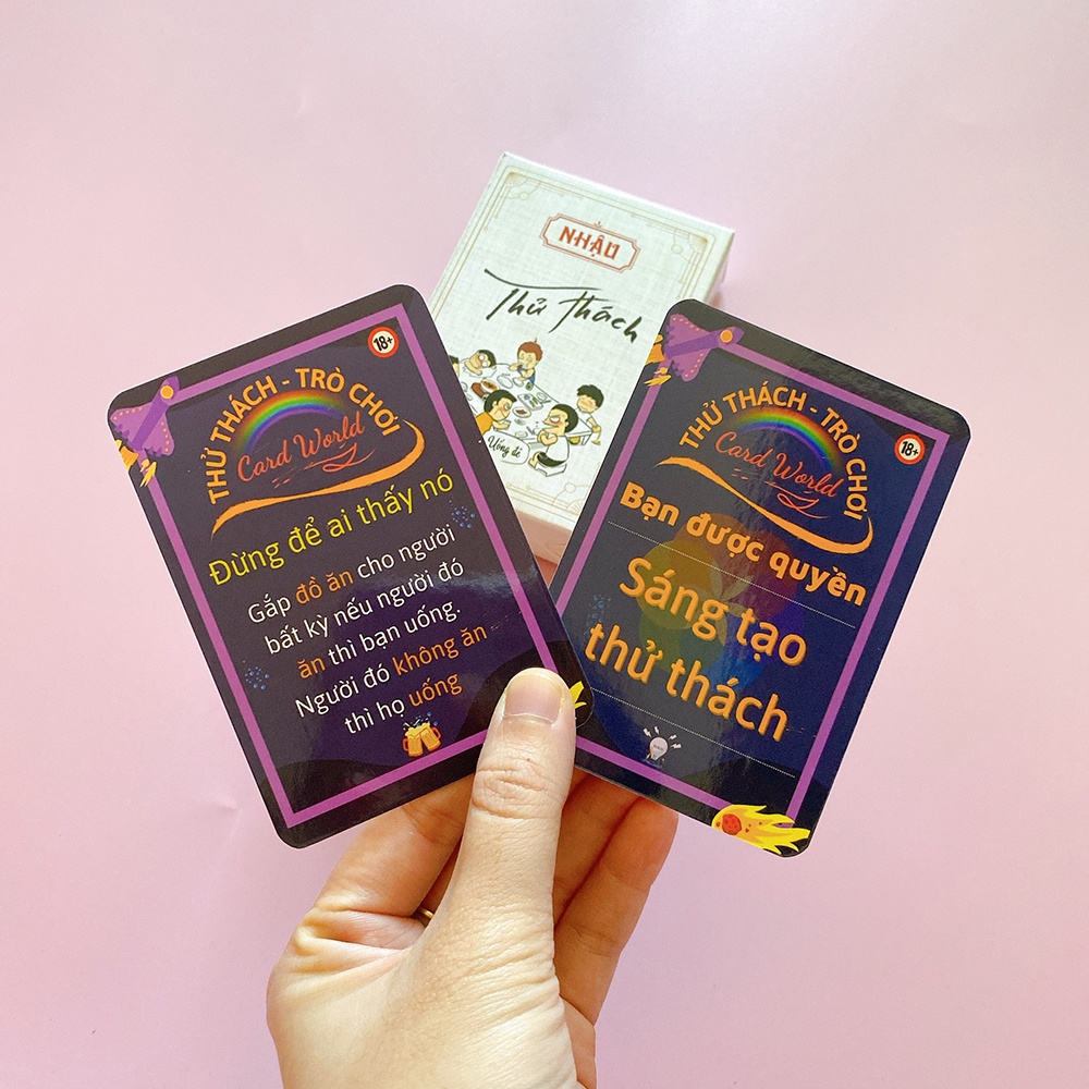 Bộ Bài Thử Thách 59 Lá Drinking Game Trên Bàn Nhậu Uống Rượu Bia Tụ Tập Cùng Hội Bạn Bè Crush Hot Trend 2022 THUTHACH