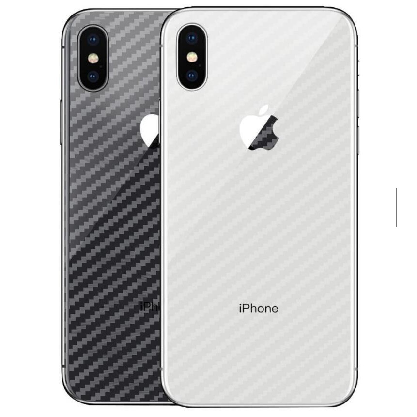 Miếng dán lưng điện thoại vân cacbon cho Iphone 7 8plus 5 5s 6 6s plus x xs xr xsmax