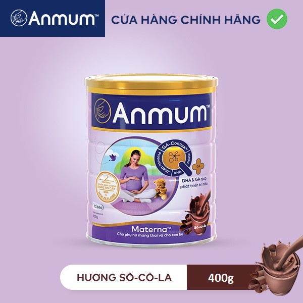 Sữa Bột Anmum Materna Hương Sôcôla 400g