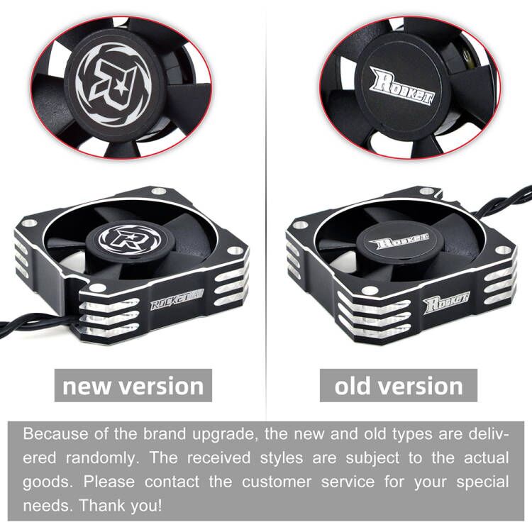 Quạt Tản Nhiệt Động Cơ ESC 25mm 30mm 36mm 40mm 50mm Bằng Kim Loại Màu Đen Cho Xe Điều Khiển Từ Xa