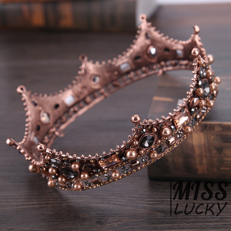 Vương miện kiểu dáng vintage thời trang sang trọng đa năng cho nam / nữ