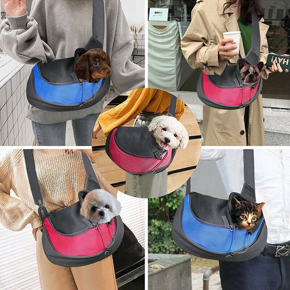 Túi Pet Mèo và Dog Travel Portable Messenger Túi đeo vai Lưới thoáng khí Vật nuôi Ba lô Phụ kiện Chihuahua Perros Acesorios
