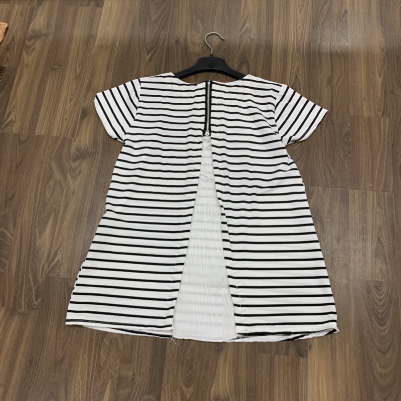 Áo Bầu Cotton Kẻ Hot Hit - Mềm mát - ảnh chụp thực tế AH06