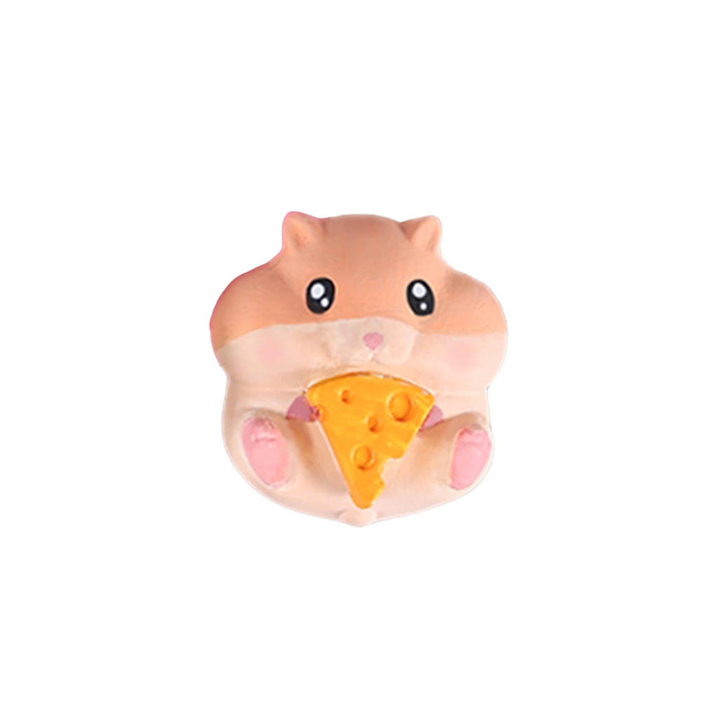 Tô tượng thạch cao chuột phô mai,hướng dương, dâu 2d size nhỏ 5cm