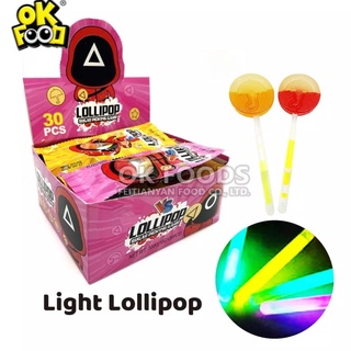 1 hộp 30 kẹo squid game phát sáng hàng nhập