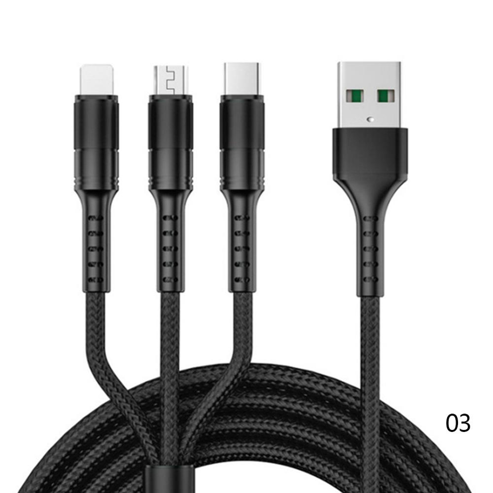 Cáp Sạc Nhanh DIGIFOUNDER 5A 3 Trong 1 Cổng Micro USB Type C A4U1