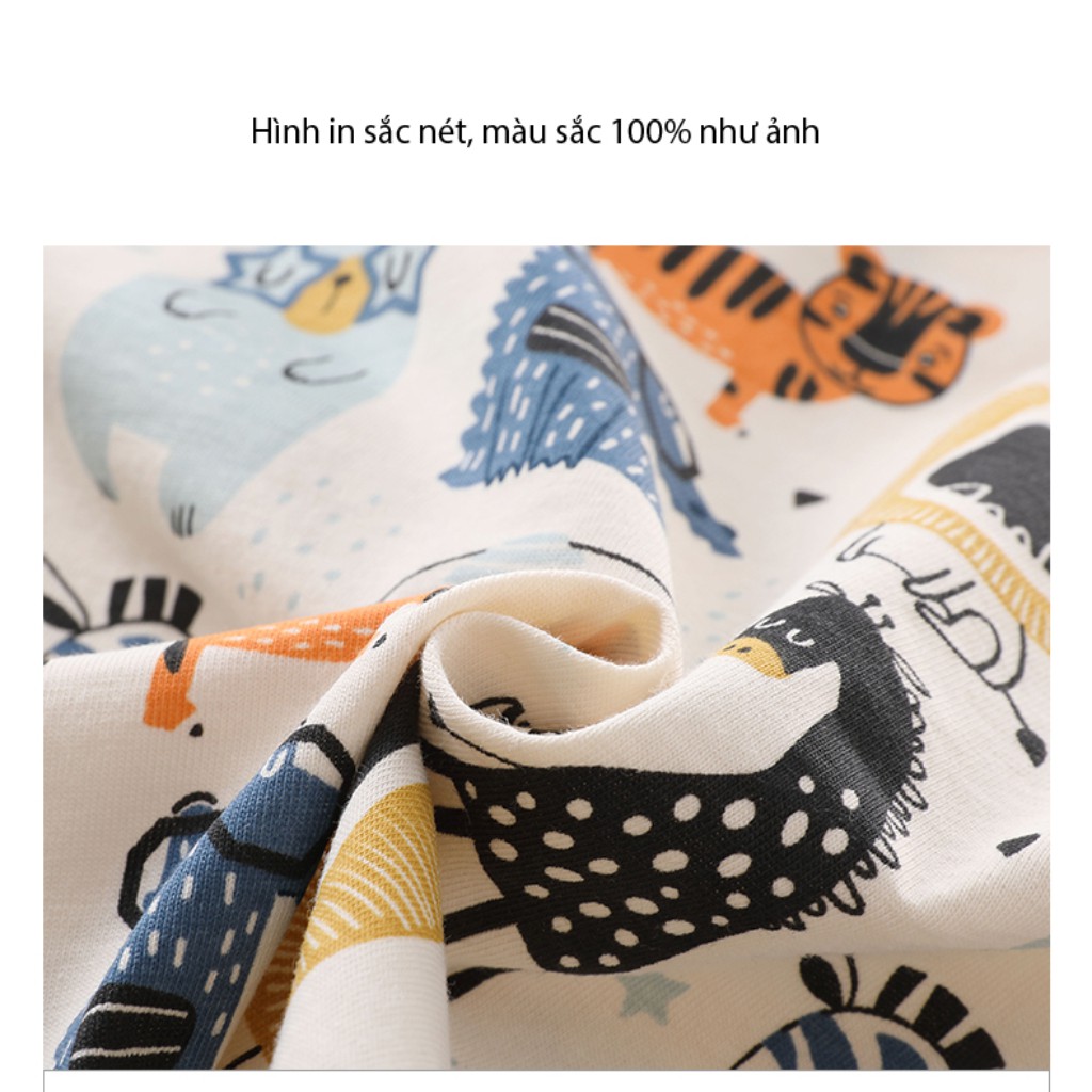 Đồ bộ bé trai chất cotton siêu mát 0 - 4 tuổi | Bộ đồ cotton cho bé 7-15kg giá tốt