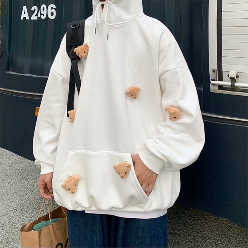 Áo hoodie dày dặn ấm áp thoải mái thời trang Hàn Quốc dễ phối đồ cho nam