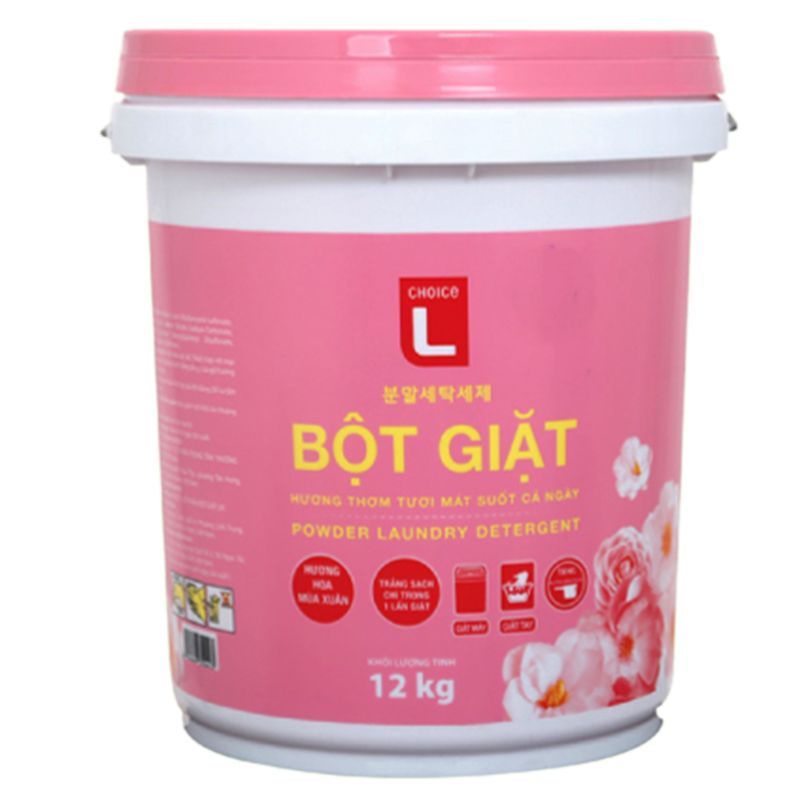 (Size khổng lồ) Bột Giặt Cực Đã Choice L Soffy Thùng 12KG - chuyên giặt công nghiệp