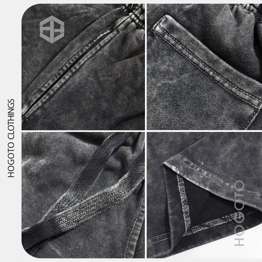 Quần wash loang essential fear of god chất liệu cotton