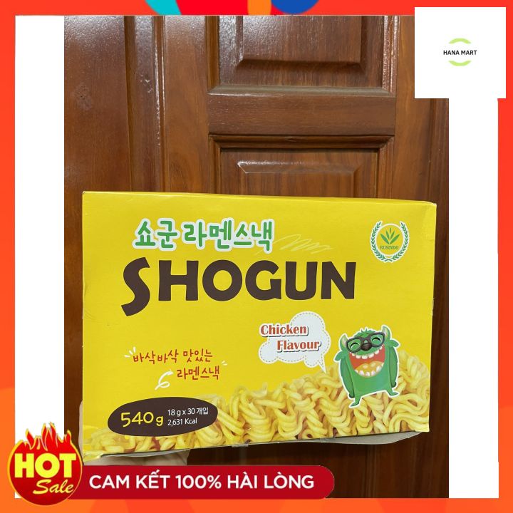 Mỳ tôm rắc phô mai trẻ em ăn liền SHOGUN Hàn Quốc vị gà