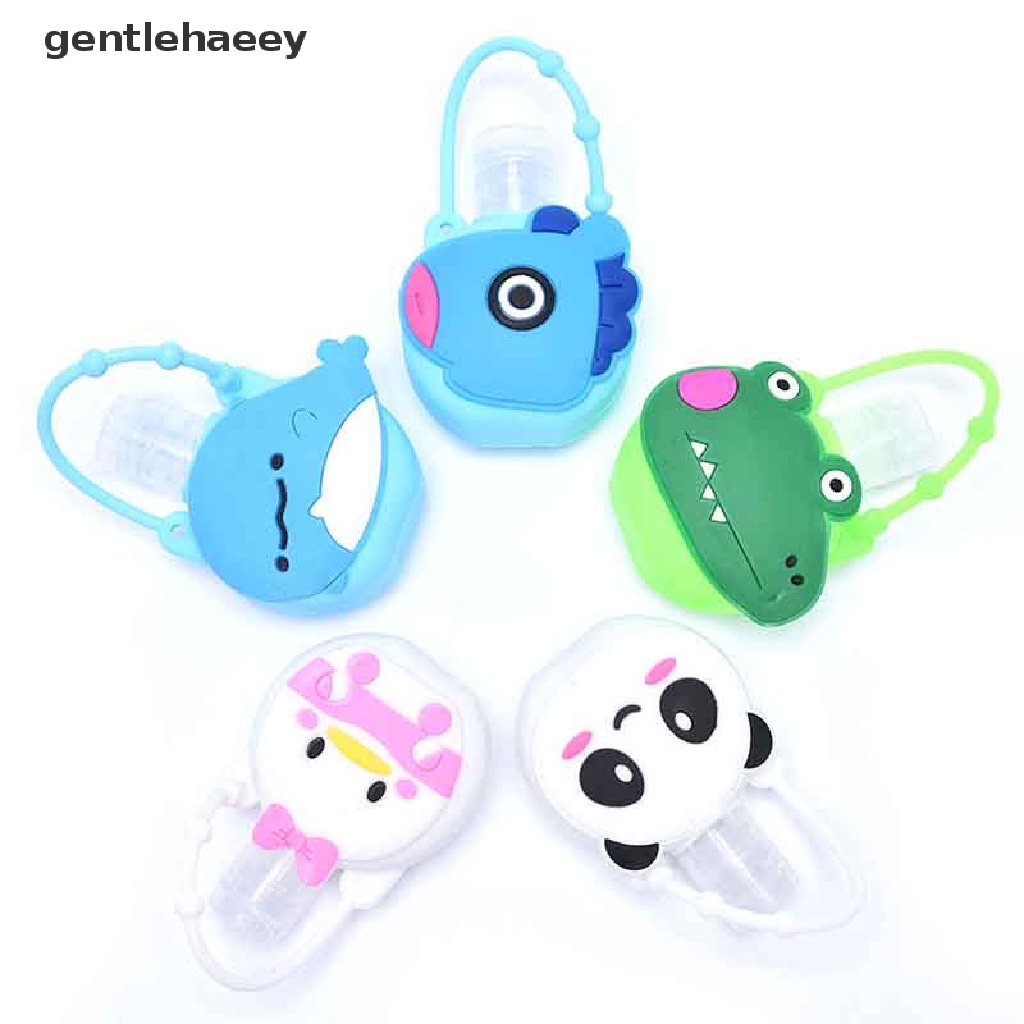 Vỏ bọc chai nước rửa tay bằng silicon 30ml họa tiết hoạt hình dễ thương