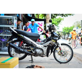 Decal Tem Xe Sirius Đen Bạc
