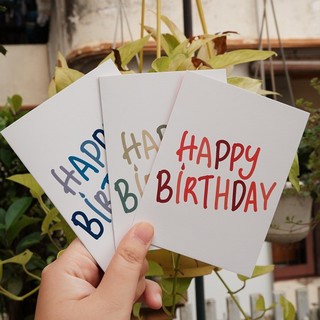 Thiệp sinh nhật Happy Birthday | Desigined by Plan With Prey