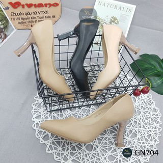 [FREESHIP] [ẢNH THẬT] GIÀY CAO GÓT PHỐI GÓT NHẬP CAO CẤP 7CM - VIVIANO GN704