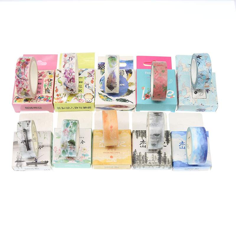 1 Cuộn Băng Keo Phong Cách Vintage Trang Trí Sổ Tay