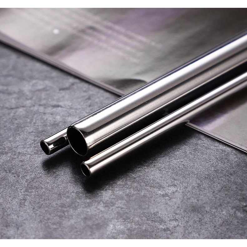 Bộ 4 ống hút kim loại chống rỉ sang trọng tiện dụng