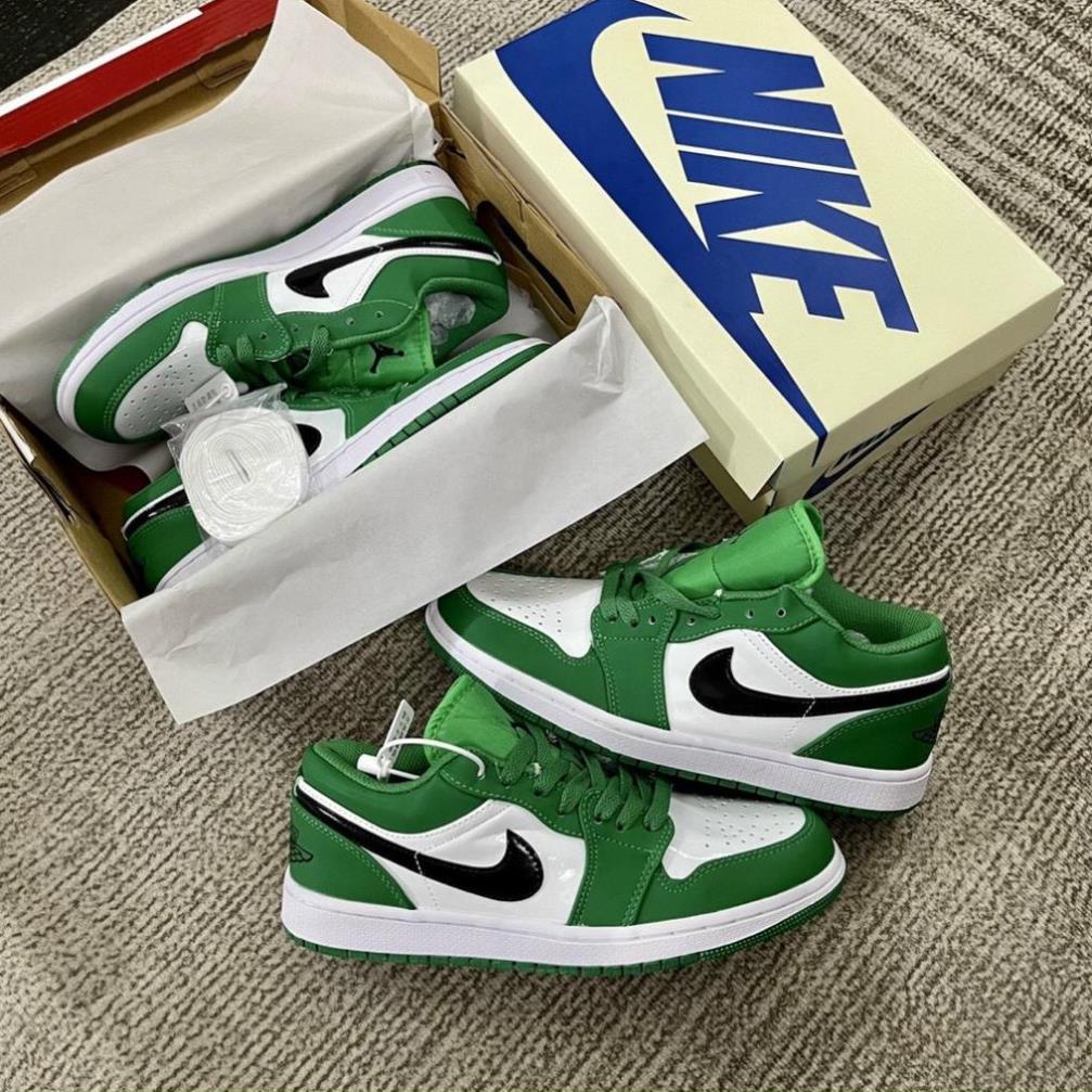 Giày Nike Jordan 1 Low Pine Green/Xanh Lá ,jd1 xanh lá cây ,jordan thấp cổ