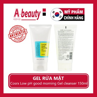Gel sữa rửa mặt dịu nhẹ Cosrx Low Ph Good Morning Gel Cleanser 150ml