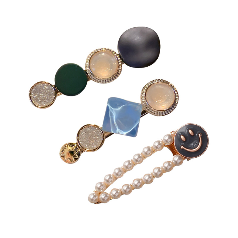 Kẹp Tóc Đính Đá Và Ngọc Trai Sang Trọng Cho Nữ