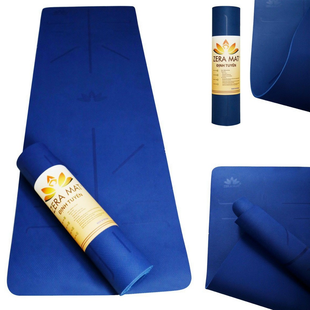 Thảm Tập Yoga Gym Định Tuyến Hebeyoga Zera Mat 6mm Cao Cấp