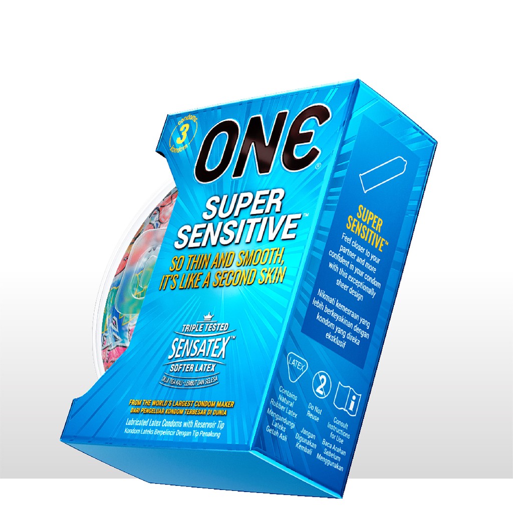 Combo 2 Hộp Bao Cao Su ONE Super Sensitive - Siêu Nhạy Cảm (3 Bao/Hộp)