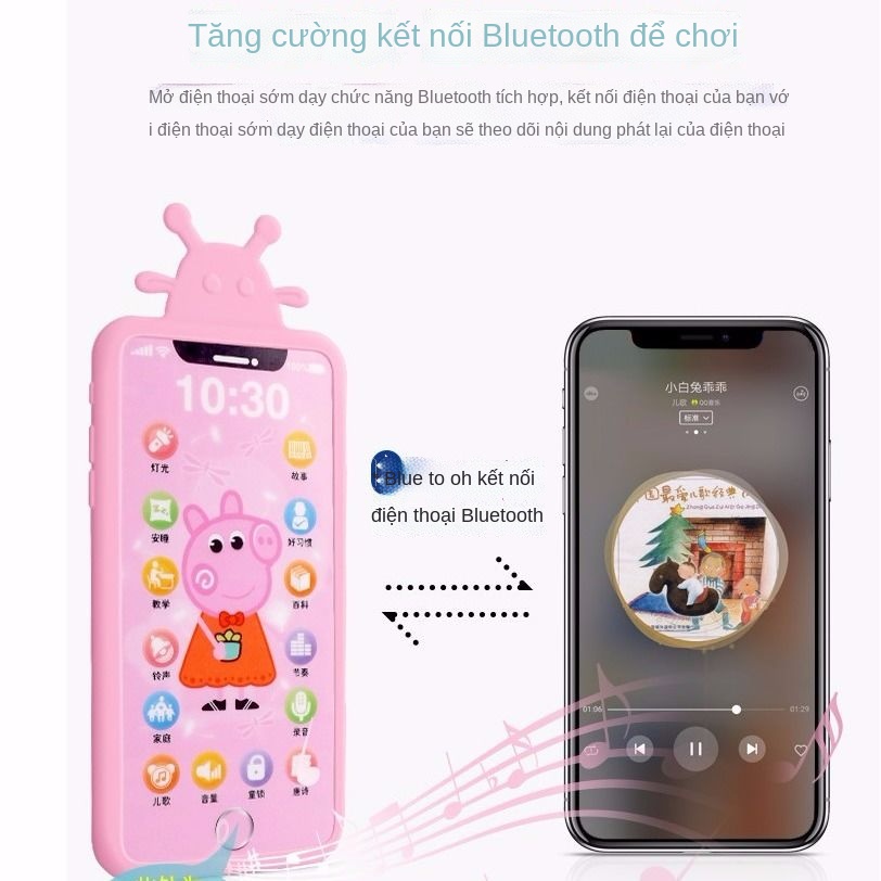 ┋Bé có thể cắn điện thoại di động màn hình cảm ứng có thể sạc lại, đồ chơi trẻ em đa chức năng, nhạc thông minh cho trẻ